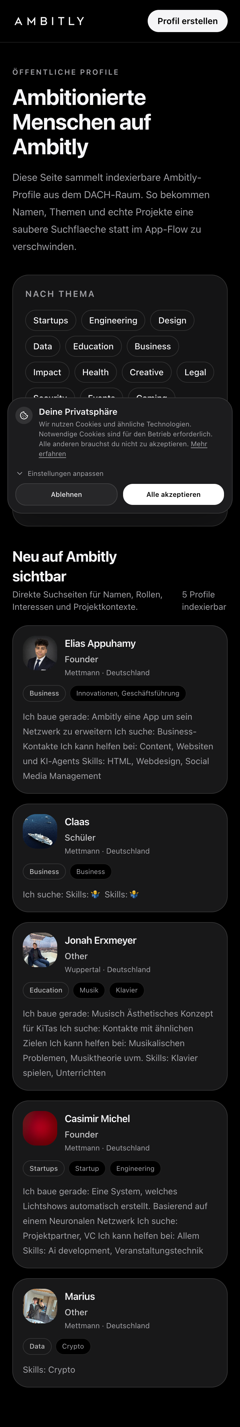 Mobile Profil